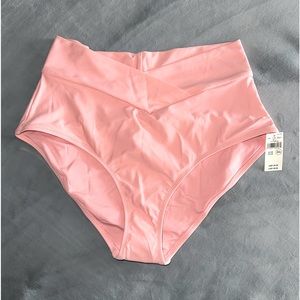 Aerie crossover high waisted bikini bottom